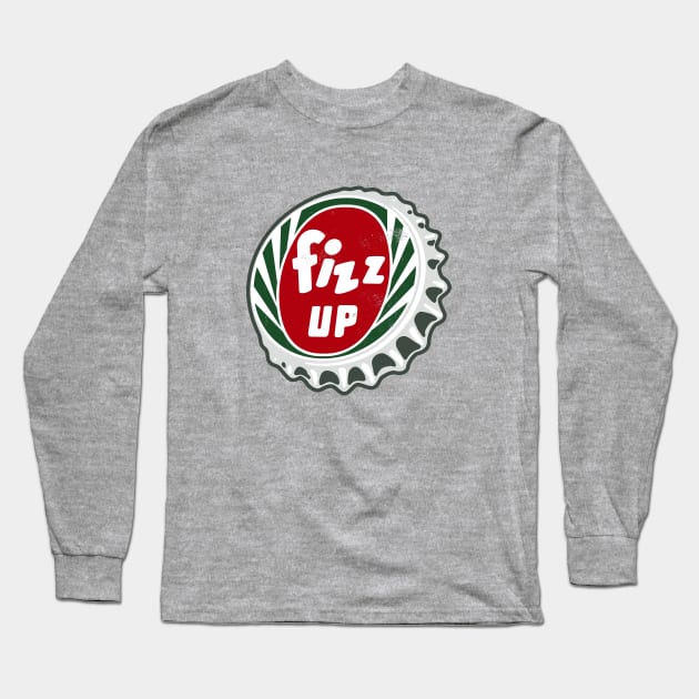 Vintage Fizz Up Soda Bottlecap Long Sleeve T-Shirt by StudioPM71